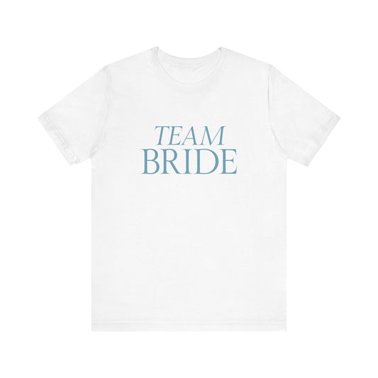 T-shirt Damigella "Team Bride" – Azzurro Ghiaccio | Collezione Elegante | Cin Cin & Co
