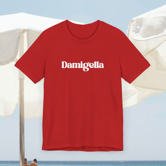 Trendy Unisex Jersey Tee - 'Damigella' Statement Tee for Casual Occasions