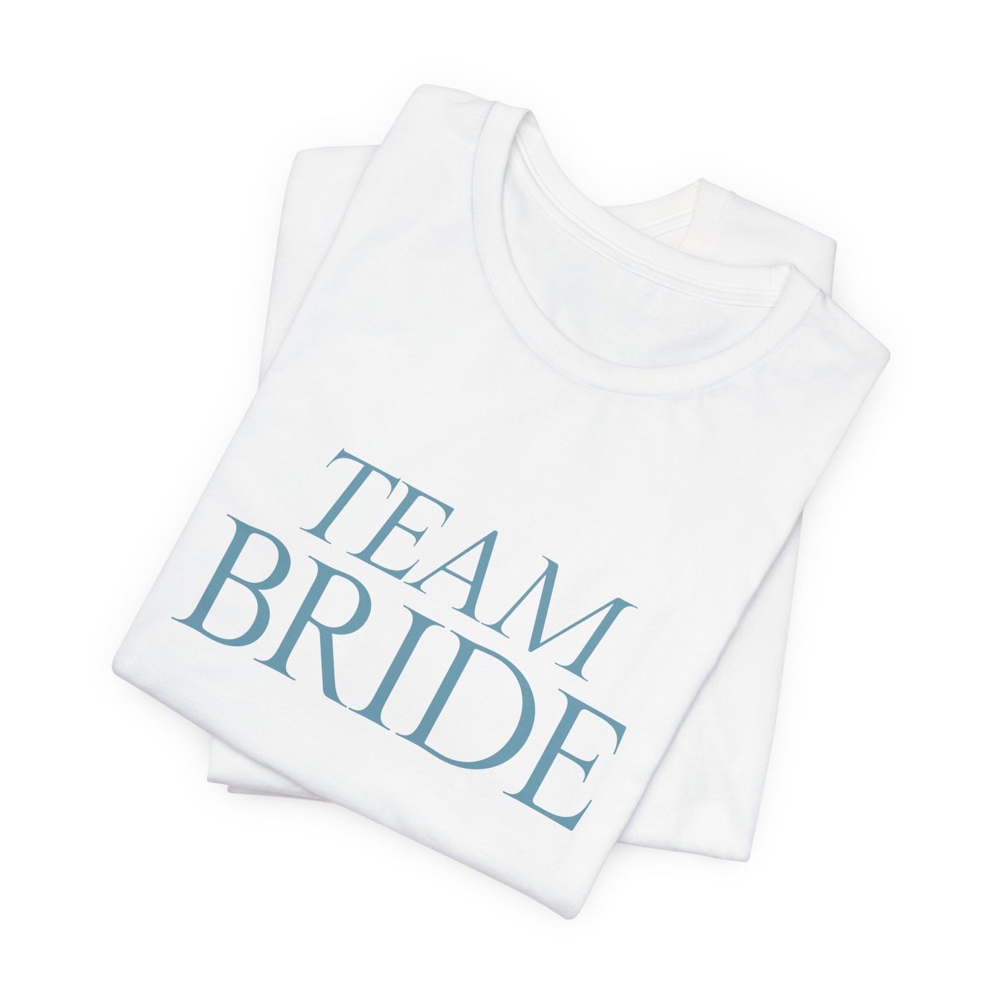 T-shirt Damigella "Team Bride" – Azzurro Ghiaccio | Collezione Elegante | Cin Cin & Co
