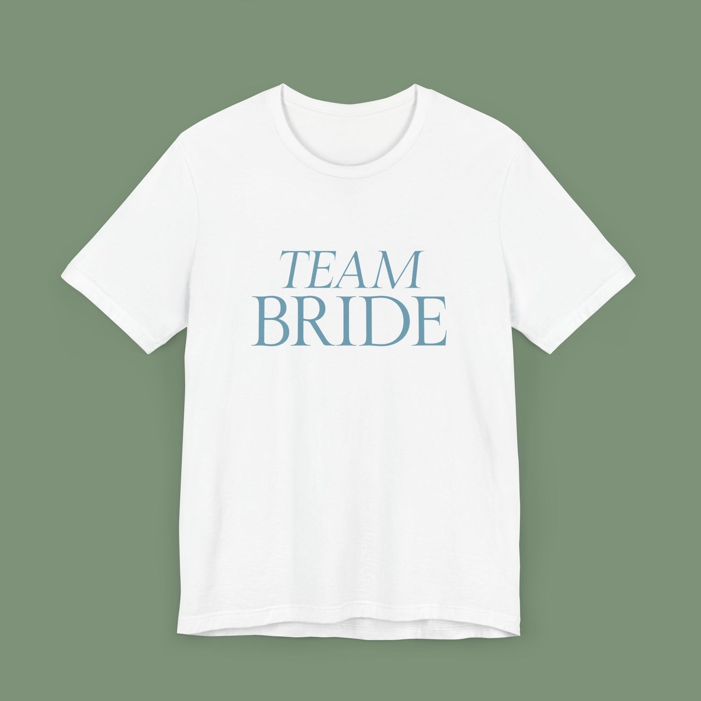 T-shirt Damigella "Team Bride" – Azzurro Ghiaccio | Collezione Elegante | Cin Cin & Co