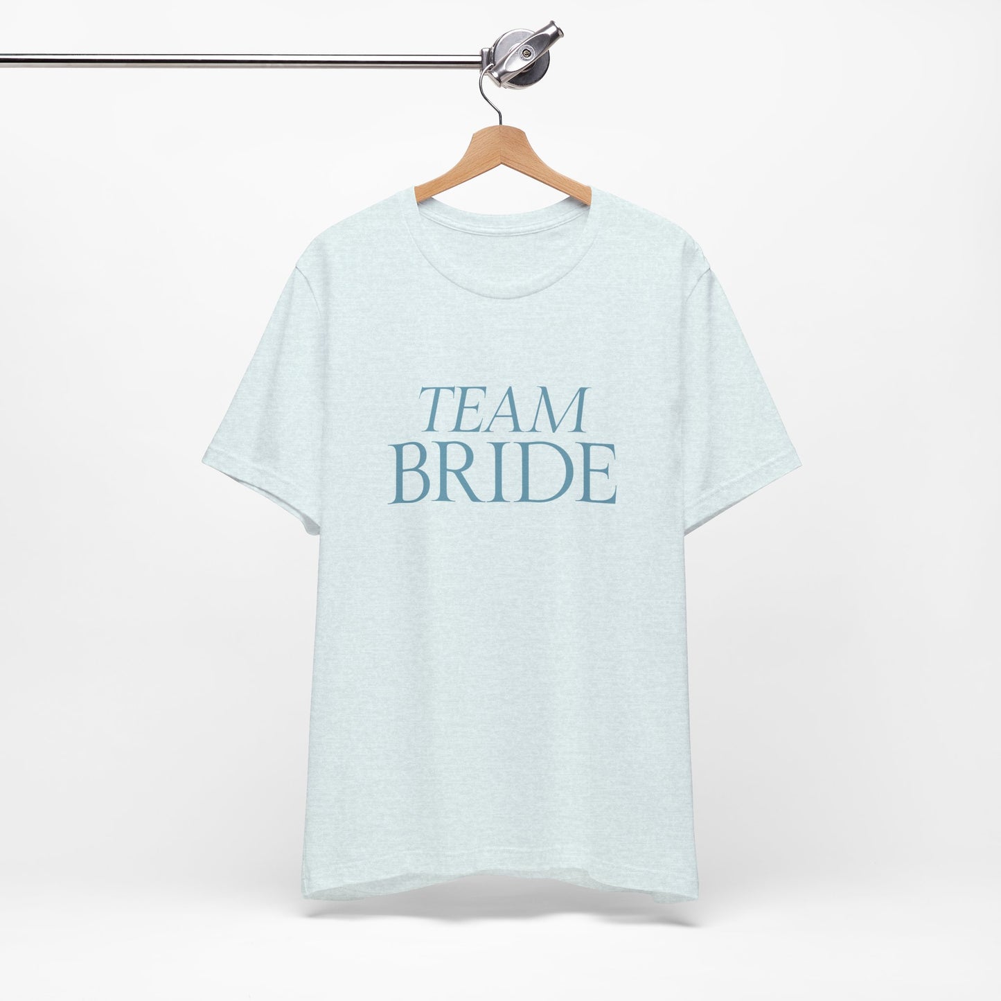 T-shirt Damigella "Team Bride" – Azzurro Ghiaccio | Collezione Elegante | Cin Cin & Co