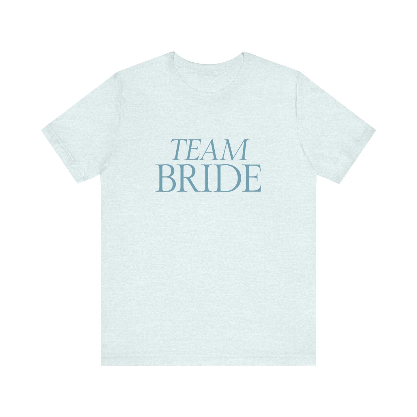 T-shirt Damigella "Team Bride" – Azzurro Ghiaccio | Collezione Elegante | Cin Cin & Co