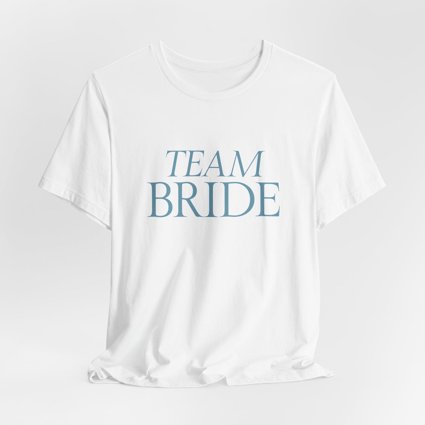 T-shirt Damigella "Team Bride" – Azzurro Ghiaccio | Collezione Elegante | Cin Cin & Co