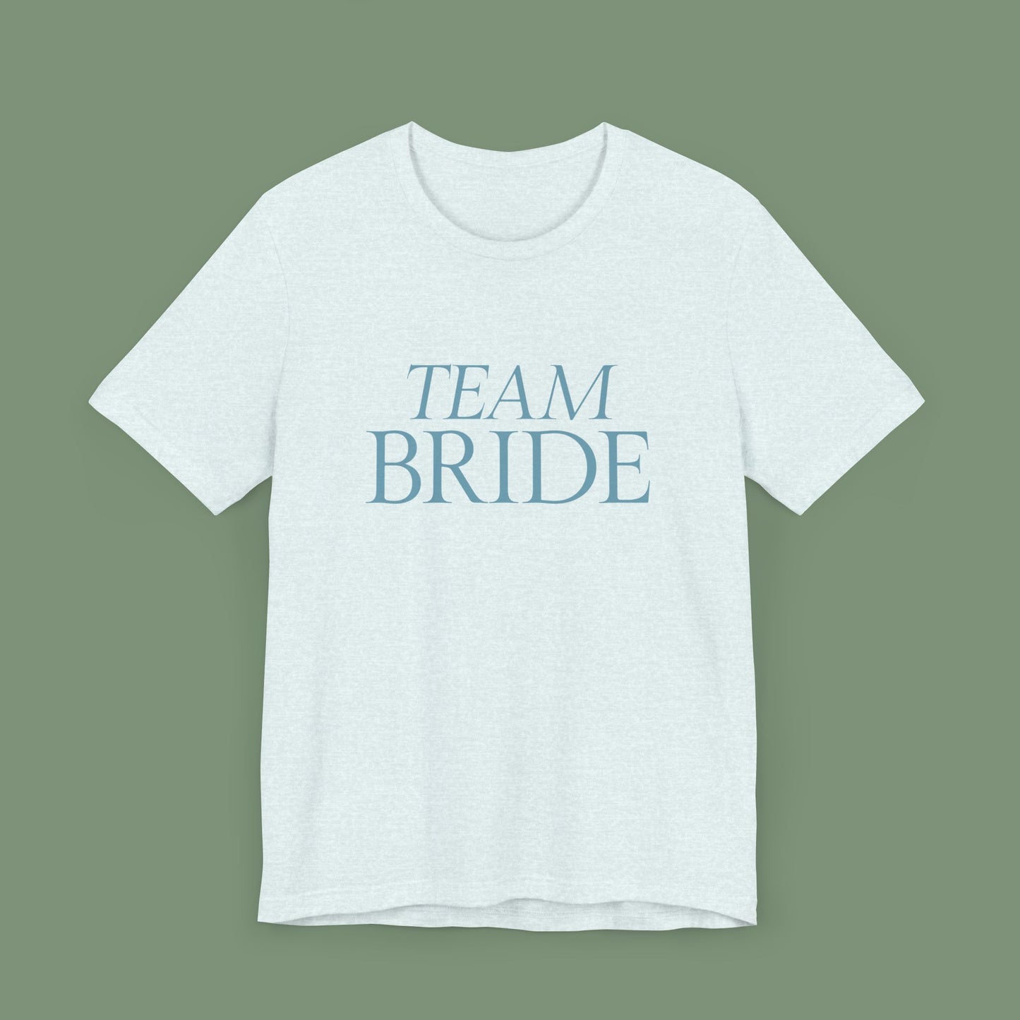 T-shirt Damigella "Team Bride" – Azzurro Ghiaccio | Collezione Elegante | Cin Cin & Co