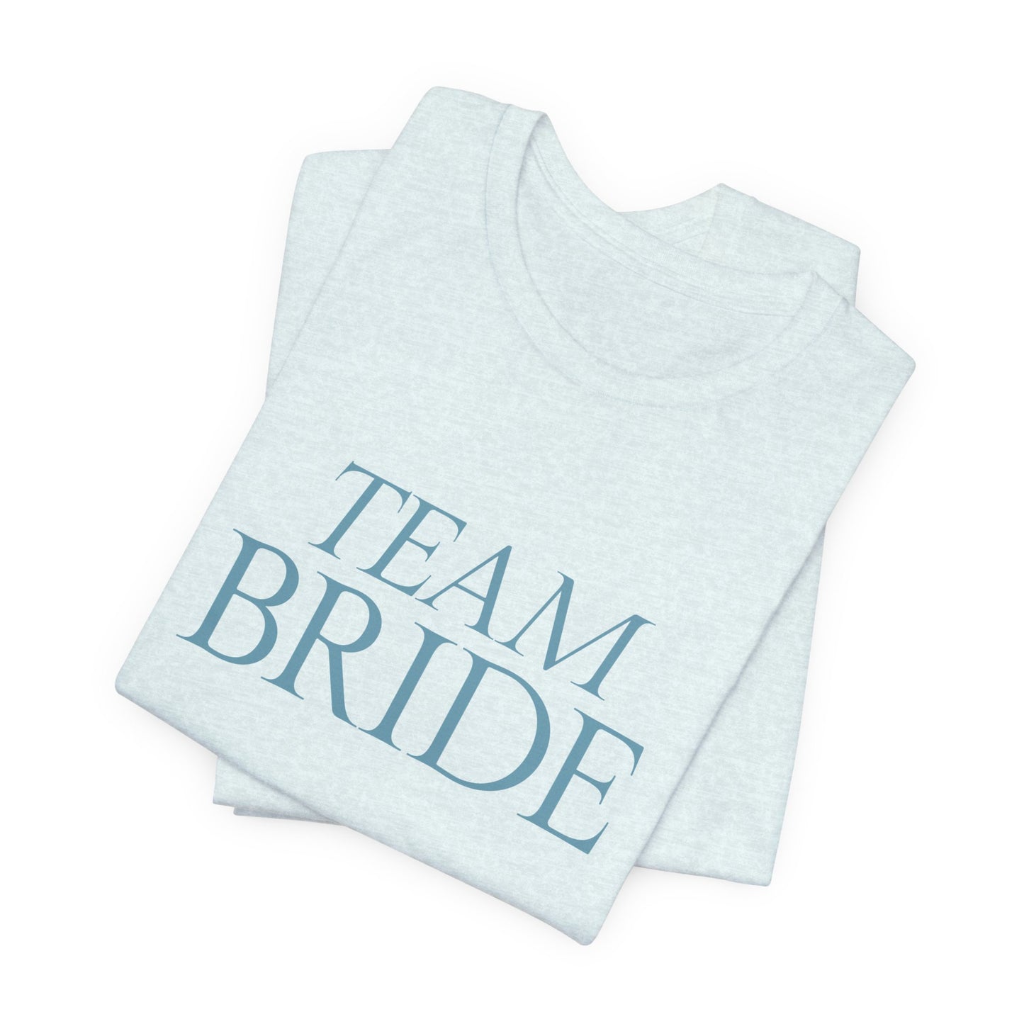 T-shirt Damigella "Team Bride" – Azzurro Ghiaccio | Collezione Elegante | Cin Cin & Co